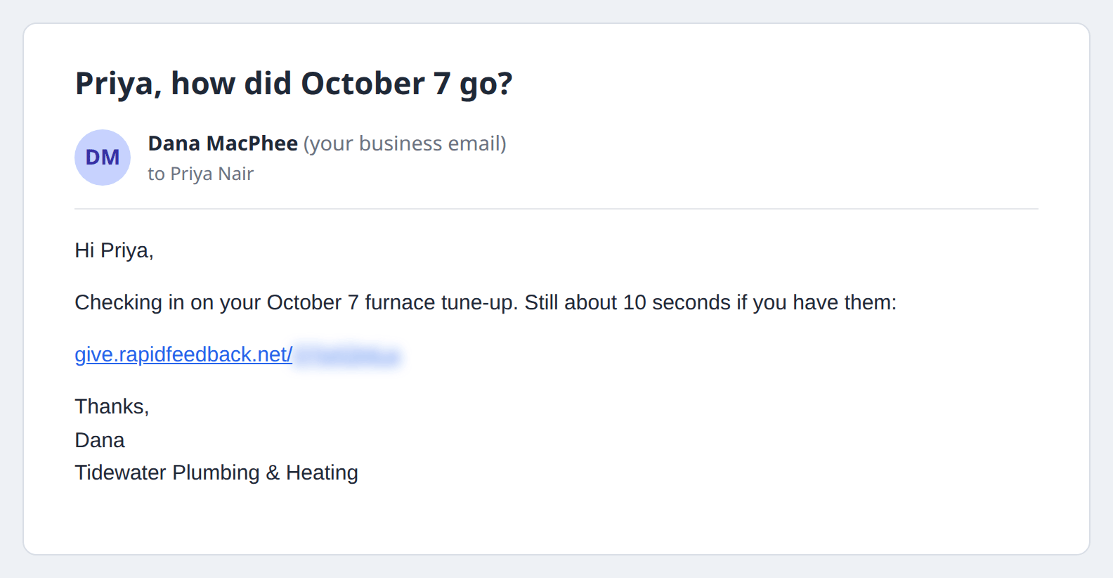 The reminder on a computer